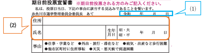 宣誓書