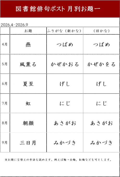 俳句ポストポスター２